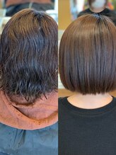 【話題沸騰】業界最高峰の髪質改善/艶髪矯正★before＆after