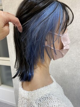 バズ(BUZZ) インナーカラーブルー★秋山