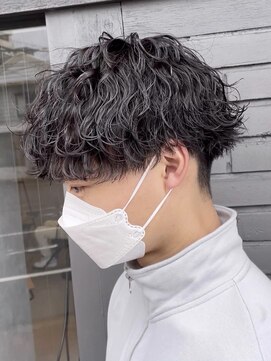 アビー(ABEY) 波巻きスパイラルパーマツイストスパイラル刈り上げマッシュ