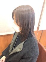 アメイジングヘアー 千歳店(AMAZING HAIR) ミディアムレイヤー/髪質改善/さらさらストレート/ベージュ