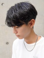 メンズサロン ガウディ 三宮店(men's salon Gaudi)&nbsp;ニュアンスパーマ×メンズ前下がり刈り上げツーブロックマッシュ