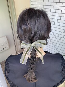 フェリーチェ(Felice) 編み下ろし　ローポニー　ポニーテール