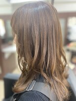 美容室 プークワ 中川春田駅前店&nbsp;セミディ/小顔レイヤー/大人かわいい/くびれミディアム/外ハネ