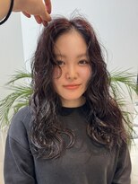 ラフ 立川(Laff)&nbsp;立川/ボルドーカラー/艶カラー/暗髪ロング