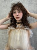 パーマ風スタイリング