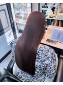 チェリーブラウン×髪質改善
