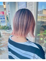 ヘアーラニッシュ 柏の葉キャンパス店(hair Lanish) ピンクベージュ/バレイヤージュカラー/20代30代40代