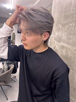 メンズサロン キング 梅田店(Men’s salon K!ng)&nbsp;ホワイトメッシュ/ツイスト/ツイスパ/パーマ/メンズ/眉毛