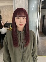 タイドヘアー 高槻店(TIDE HAIR)&nbsp;レイヤーカット×ワインレッドカラー