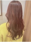 大人可愛い髪質改善カラーラベンダーピンク透明感