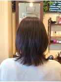ホワイトグレージュ/デジタルパーマ/チェリーブラウン/西池袋