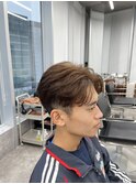 メンズセンターパート