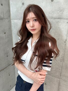 ロンドメリア 天神大名店(Lond Melia) ★ミディアムヘア暗めカラーグランマッシュデザインカラー艶髪★