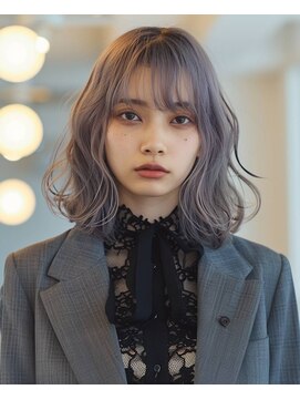 エヌプラスリタ 近鉄八尾(N+lita) 黒髪クラゲヘアーオリーブグレー小顔ココアベージュ