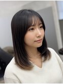 黒髪カタログ/クラゲヘアー/オリーブグレー/津田沼