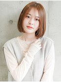 内巻きボブ