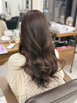 ハピネス 梅田茶屋町店(HAPPINESS) 韓国ヘア/レイヤーカット/チョコブラウン/ ブリーチなし/艶髪