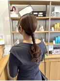 お呼ばれヘアアレンジ葉田4