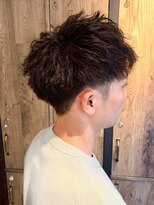 ナフィ バイ エイム 町田店(Nafie by eim) メンズツイストパーマ/無造作ヘア/束感ショート/フェードカット