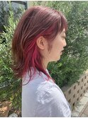 ピンクインナーカラー