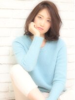 ザッツ 平井店(ZA'S) 大人可愛いホイップミディボブ×カーキブラウン