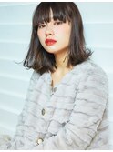 【lalei】黒髪厚めバングロブ 表参道/青山