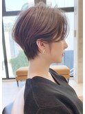 長澤まさみ風センターパートショート/20代/30代/40代/ハイライト