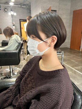 バーチョ(bacio) マッシュショート　オリーブ【麻生/札幌ショート】