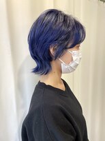 ヴィレッタ(VIRETTA)&nbsp;ネイビーブルー×ショートウルフ