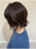 くびれ外ハネヘアー