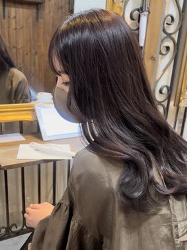 アリュウル 表参道(ALLURE) 大人っぽいくびれ韓国ヘアピンクバイオレットラベンダー 千葉