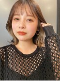 大人ガ―リーイヤリングカラー＊外ハネボブくびれボブ【肥田】