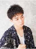 フェザーパーマ/刈り上げセンターパート/サーフカール[新宿]