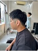 【soy-kufu】MEN'S HAIRアッシュブラックショートヘア