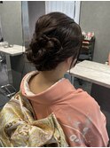 浴衣や着物に　大人アップスタイル　アレンジ
