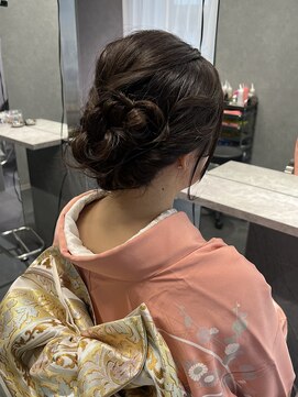 リラス 博多(rilas) 浴衣や着物に 大人アップスタイル アレンジ