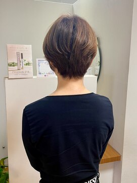 アビエクレール 河内花園(abije claire) 白髪ぼかしレイヤーショート【河内花園/髪質改善/白髪ぼかし】