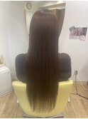 【うる艶ストレート×ナチュラルブラウン】