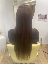 カットサロン ウシジマ(CUT SALON USHIJIMA) 【うる艶ストレート×ナチュラルブラウン】