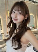 仙台髪質改善縮毛矯正韓国レイヤー学割チェリーブラウン顔周り