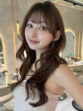 アンフィニー 仙台(ANFINI) 仙台髪質改善縮毛矯正韓国レイヤー学割チェリーブラウン顔周り