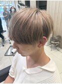透明感ベージュダブルカラー