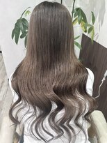 ベルヘアーデザイン 堺東(Belle hair Design)&nbsp;グレージュアディクシーカラーレイヤーカットオリーブ韓国風堺東