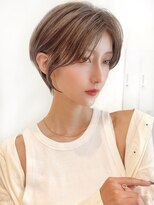 セイドット リー(Say. Ree)&nbsp;Say.ひし形ショートくびれショートレイヤーベビーピンクベージュ