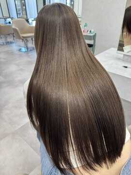 ムク 横浜店(muku) オリーブベージュ ブリーチなしダブルカラー/透明感カラー