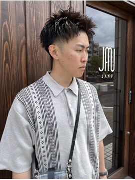 ジャヌ 浜町 眼鏡橋(JANU) メンズツーブロックベリショ