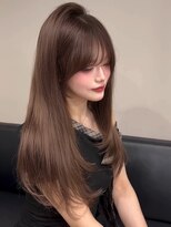 ベレーザ 渋谷神南(Beleza)&nbsp;16164黒髪オリーブグレー髪質改善レイヤーチャコールグレー