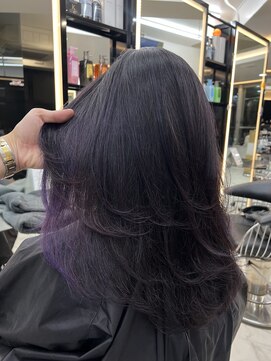 ラピス 渋谷本店(Lapis) インナーカラー/ラベンダーカラー/レイヤーカット/髪質改善