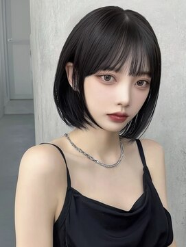 ユーフォリア 渋谷グランデ(Euphoria SHIBUYA GRANDE) 渋谷 ボブ 韓国ヘア ミニマルボブ 顔周りレイヤー 小顔カット
