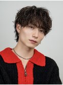 シースルーラウンドマッシュニュアンスシャドウパーマ